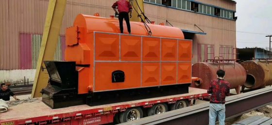 2ton horizontal biomass steam boiler is in Spain